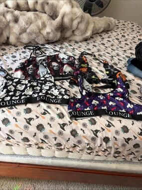 Lounge Crop Bralettes - Halloween Print Set 3X